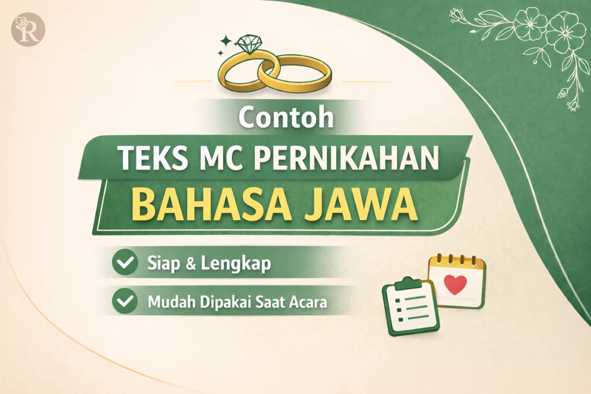 Teks MC Bahasa Jawa untuk Pernikahan Lengkap &amp; Mudah Dipahami