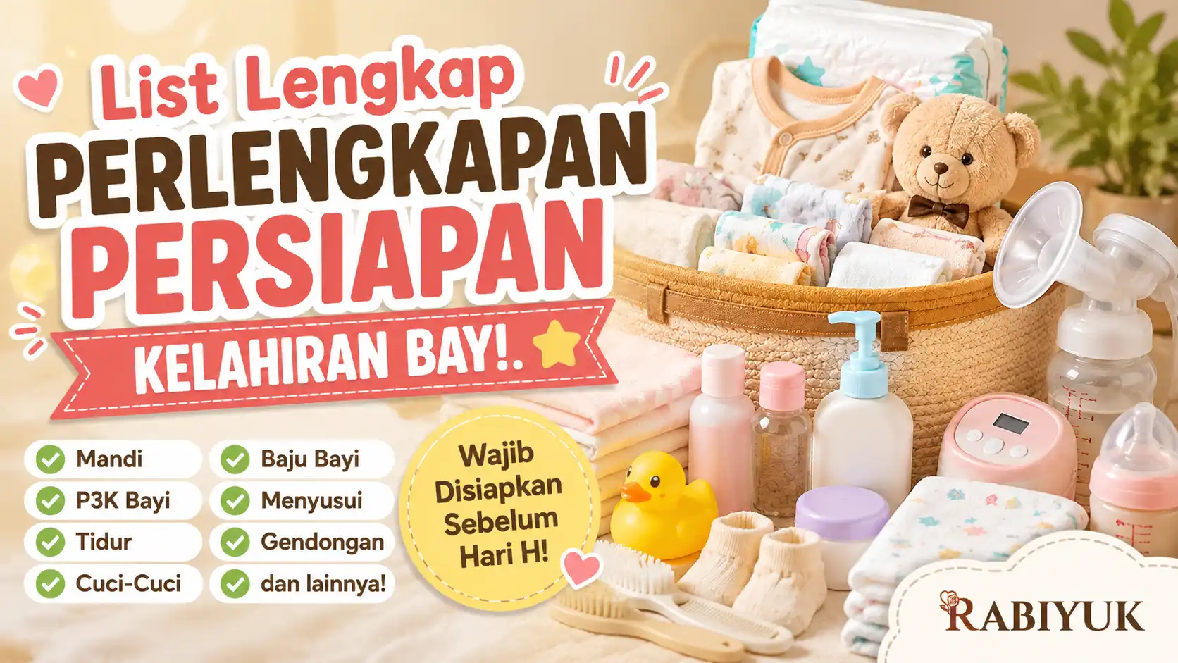 Checklist Perlengkapan Kelahiran Bayi Excel / Spreadsheet